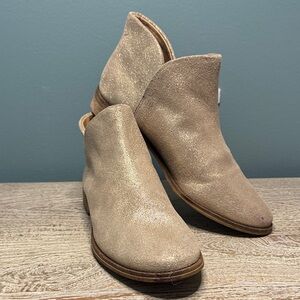 Splendid Women's Shimmering Tan Ankle Booties